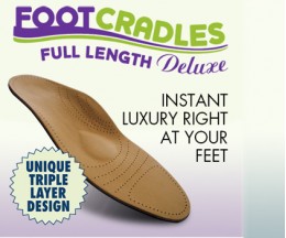 Deluxe Full Length Foot Cradles. 